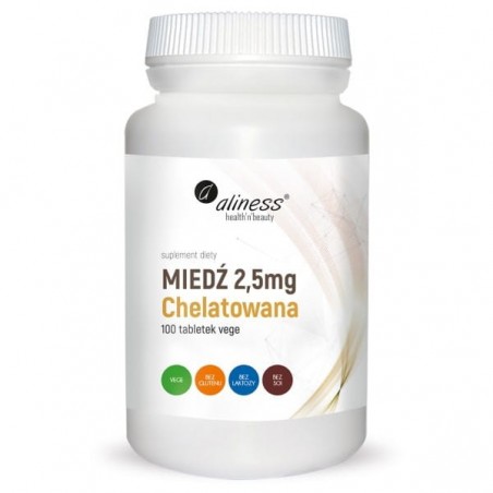 Aliness Miedź Chelatowana - 100 tabletek