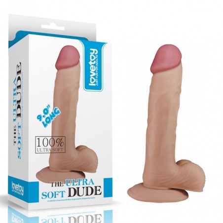 LoveToy The Ultra Soft Dude – dildo realistyczne 22 cm