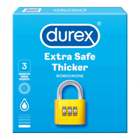 Durex Extra Safe 3 szt. - prezerwatywy