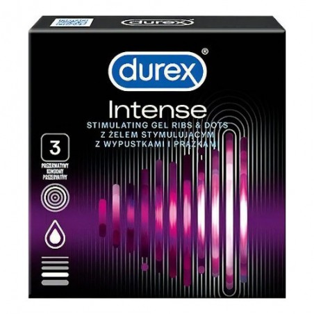 Durex Intense 3 szt. - prezerwatywy