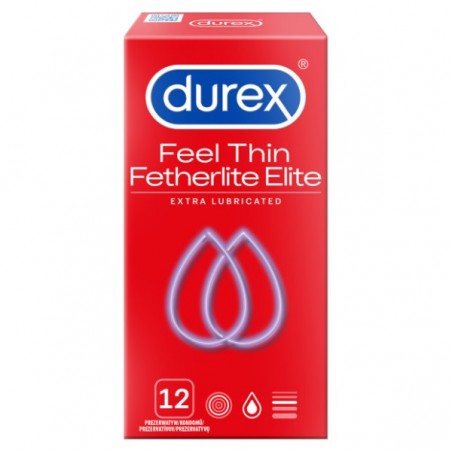 Durex Feel Thin Fetherlite Elite 12 szt. - prezerwatywy