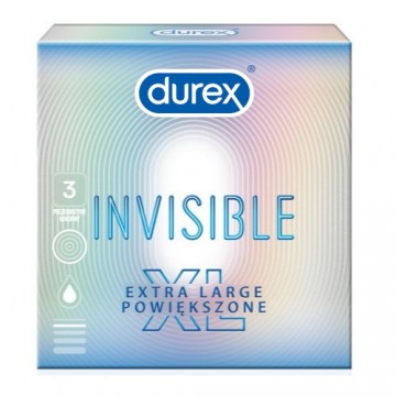 Durex Invisible XL 3 szt. -...