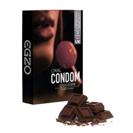 EGZO Oral Chocolate 3 szt. - prezerwatywy czekoladowe