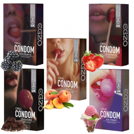 EGZO Oral 15 szt. - prezerwatywy smakowe mix