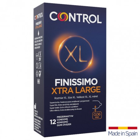 Control Finissimo Xtra Large 12 szt. - prezerwatywy cienkie rozmiar XL