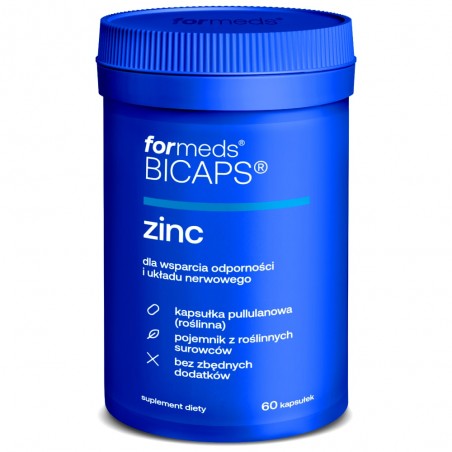 ForMeds BICAPS ZINC 25 mg - 60 kapsułek