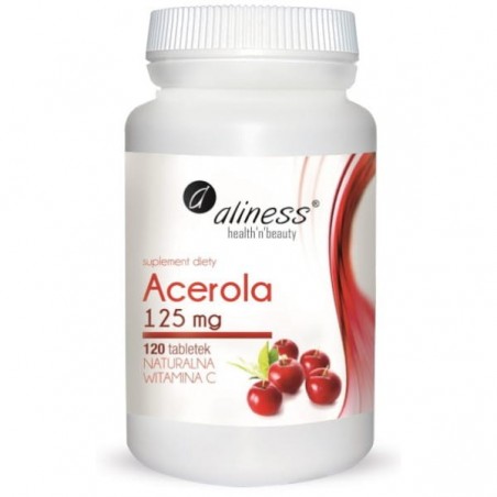 Aliness Acerola 125 mg Witaminy C - 120 tabletek