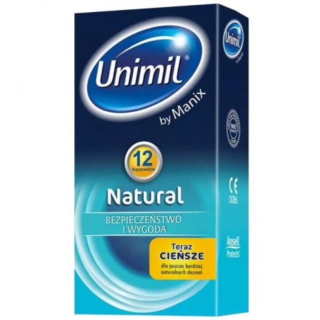 Unimil Natural+ 12 szt. - prezerwatywy