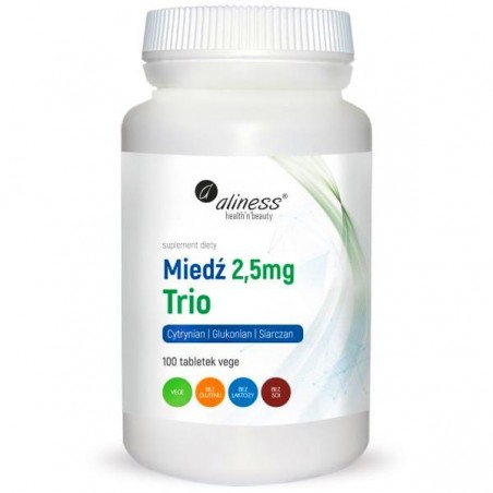 Aliness Miedź Trio 2,5 mg - 100 tabletek